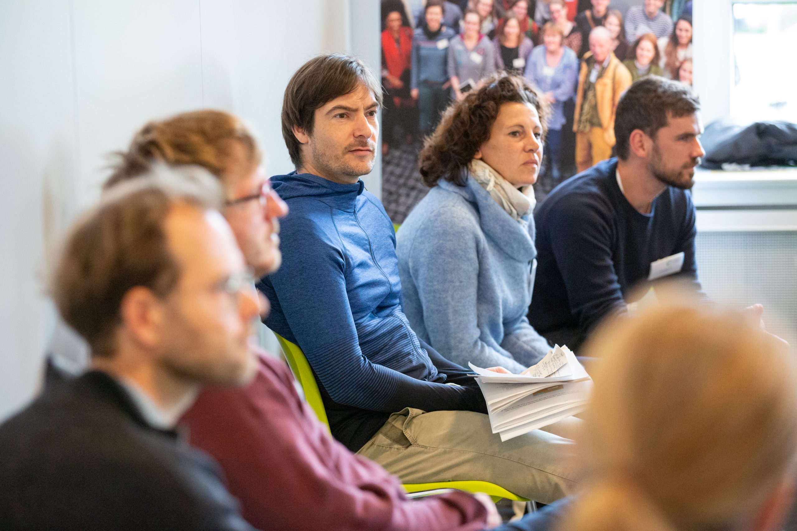 Promotor*innen in einem Workshop